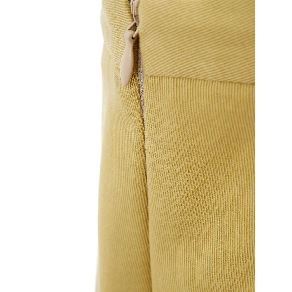 Lardini Gold Cotton Casual Pants by Lardini
