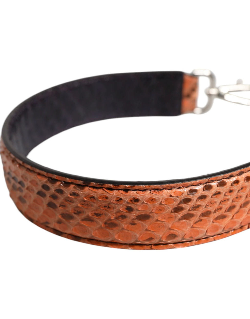 Dolce & Gabbana Black Beige Exotic Leather Bag Shoulder Strap by Dolce & Gabbana