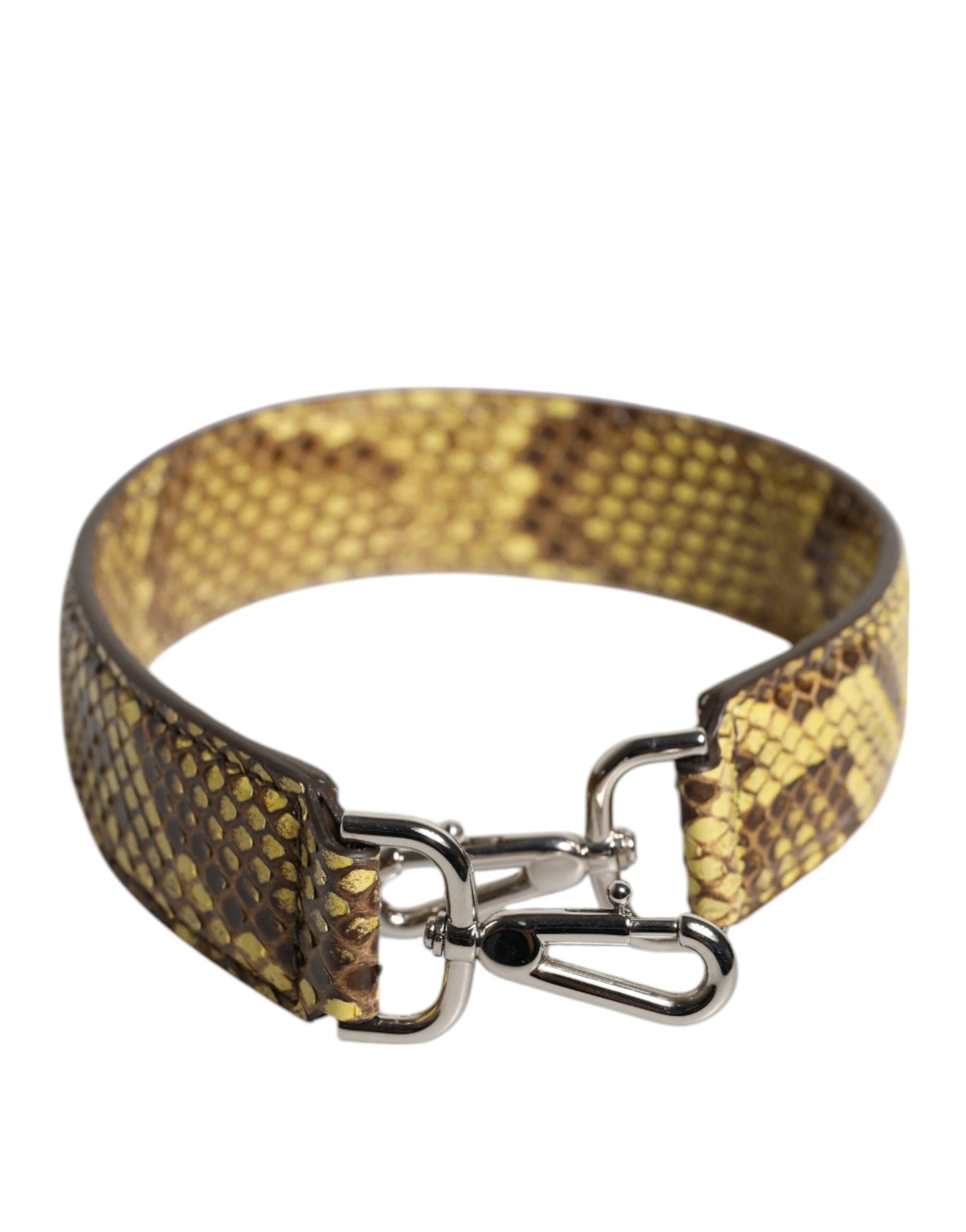 Dolce & Gabbana Yellow Exotic Leather Bag Shoulder Strap by Dolce & Gabbana