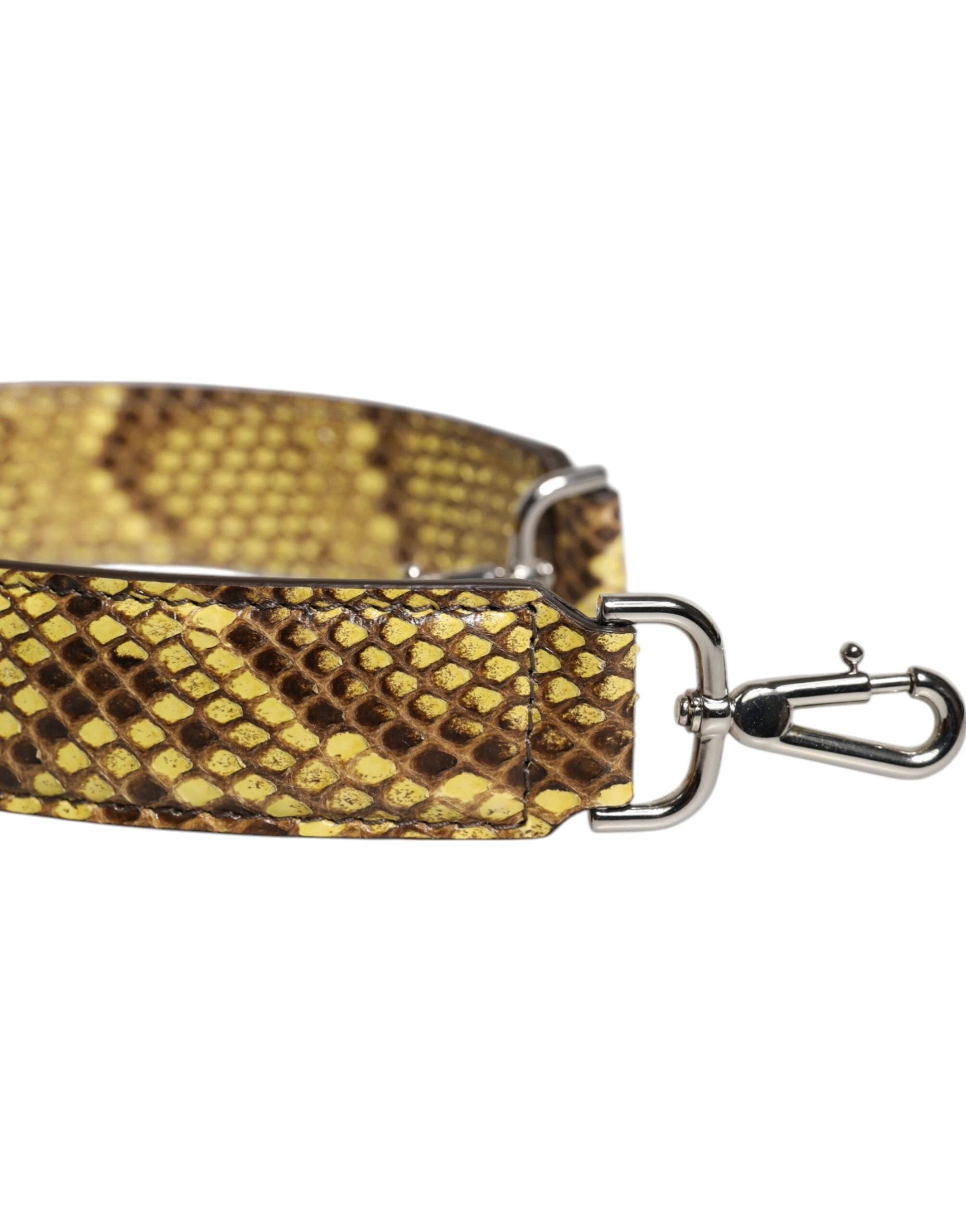 Dolce & Gabbana Yellow Exotic Leather Bag Shoulder Strap by Dolce & Gabbana