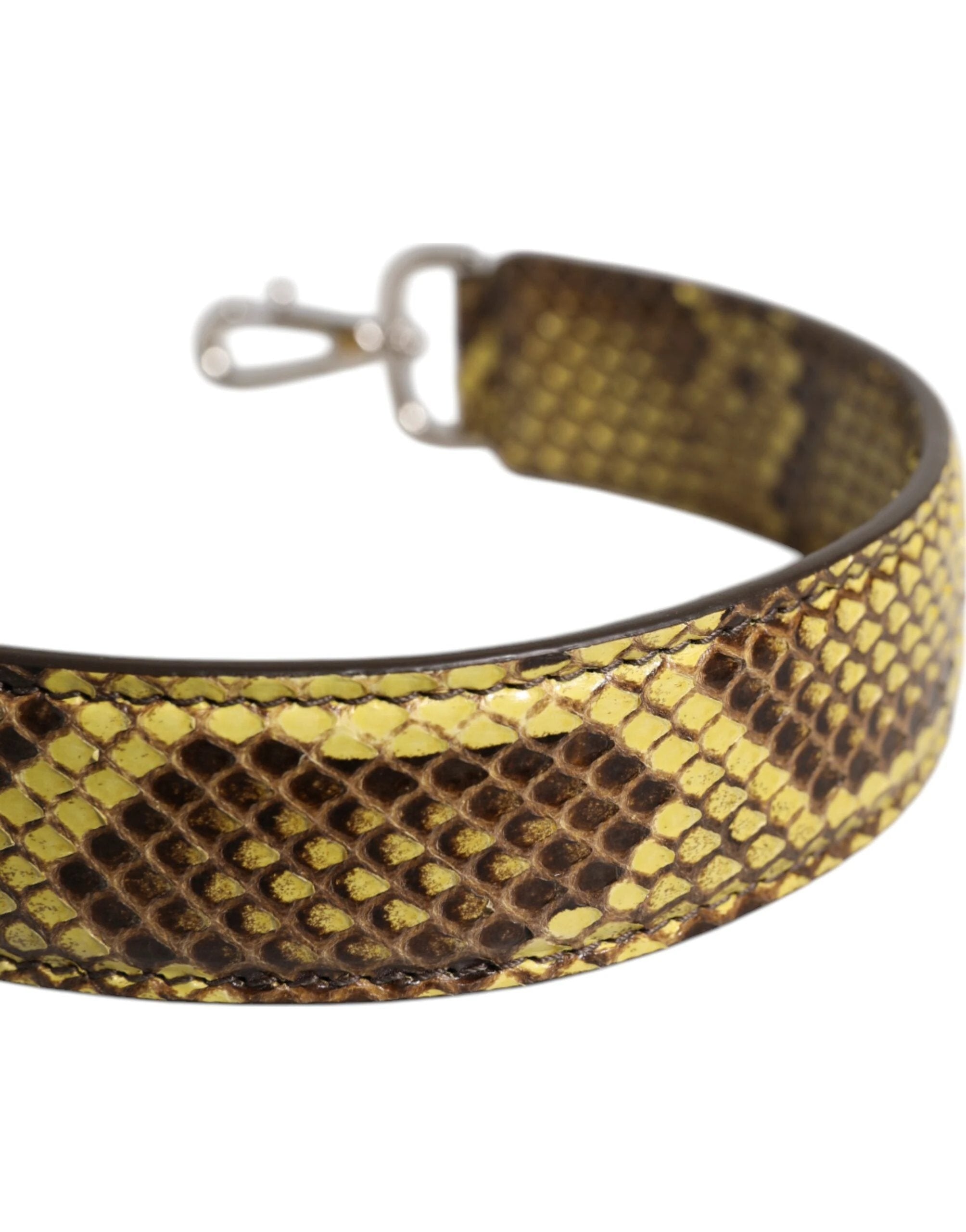 Dolce & Gabbana Yellow Exotic Leather Bag Shoulder Strap by Dolce & Gabbana