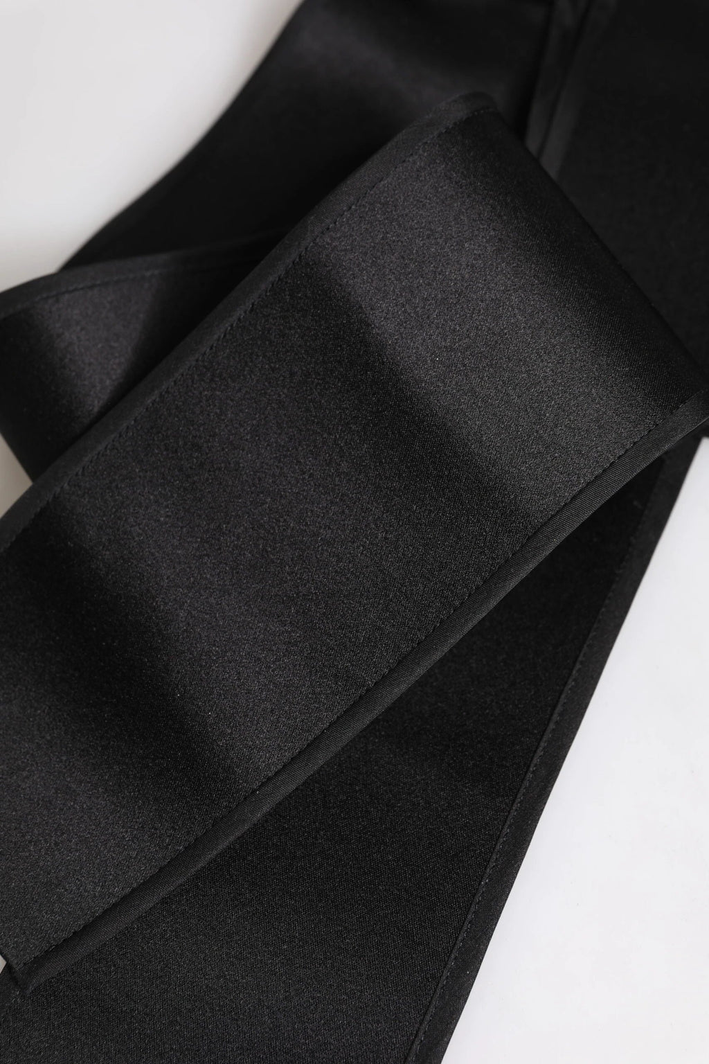 Dolce & Gabbana Black Satin Wide Waist Belt by Dolce & Gabbana