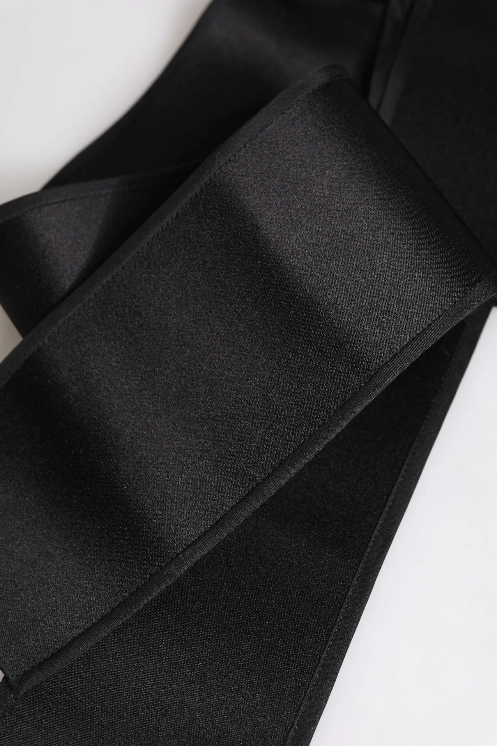 Dolce & Gabbana Black Satin Wide Waist Belt by Dolce & Gabbana