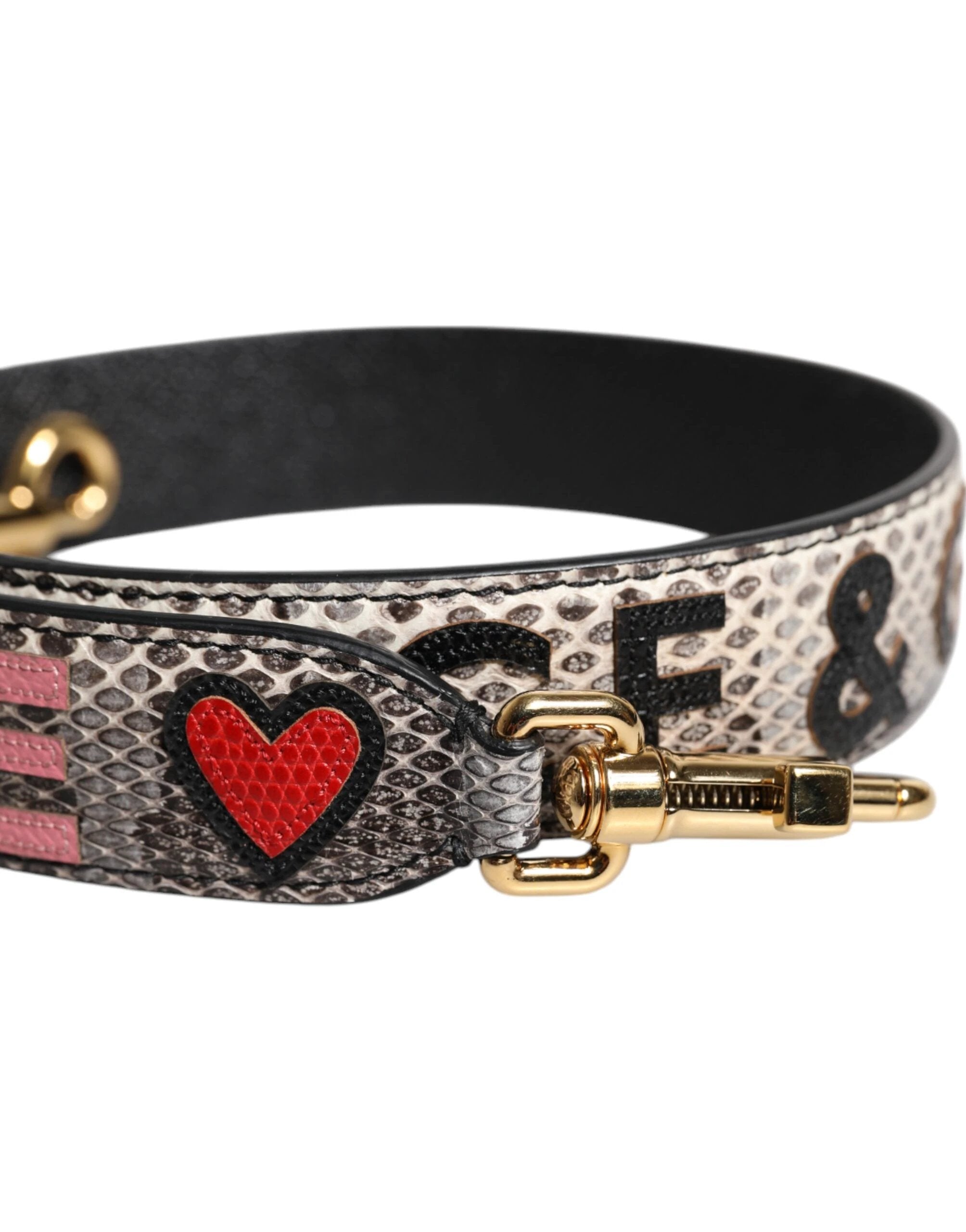 Dolce & Gabbana Multicolor DG AMORE Patch Bag Shoulder Strap by Dolce & Gabbana