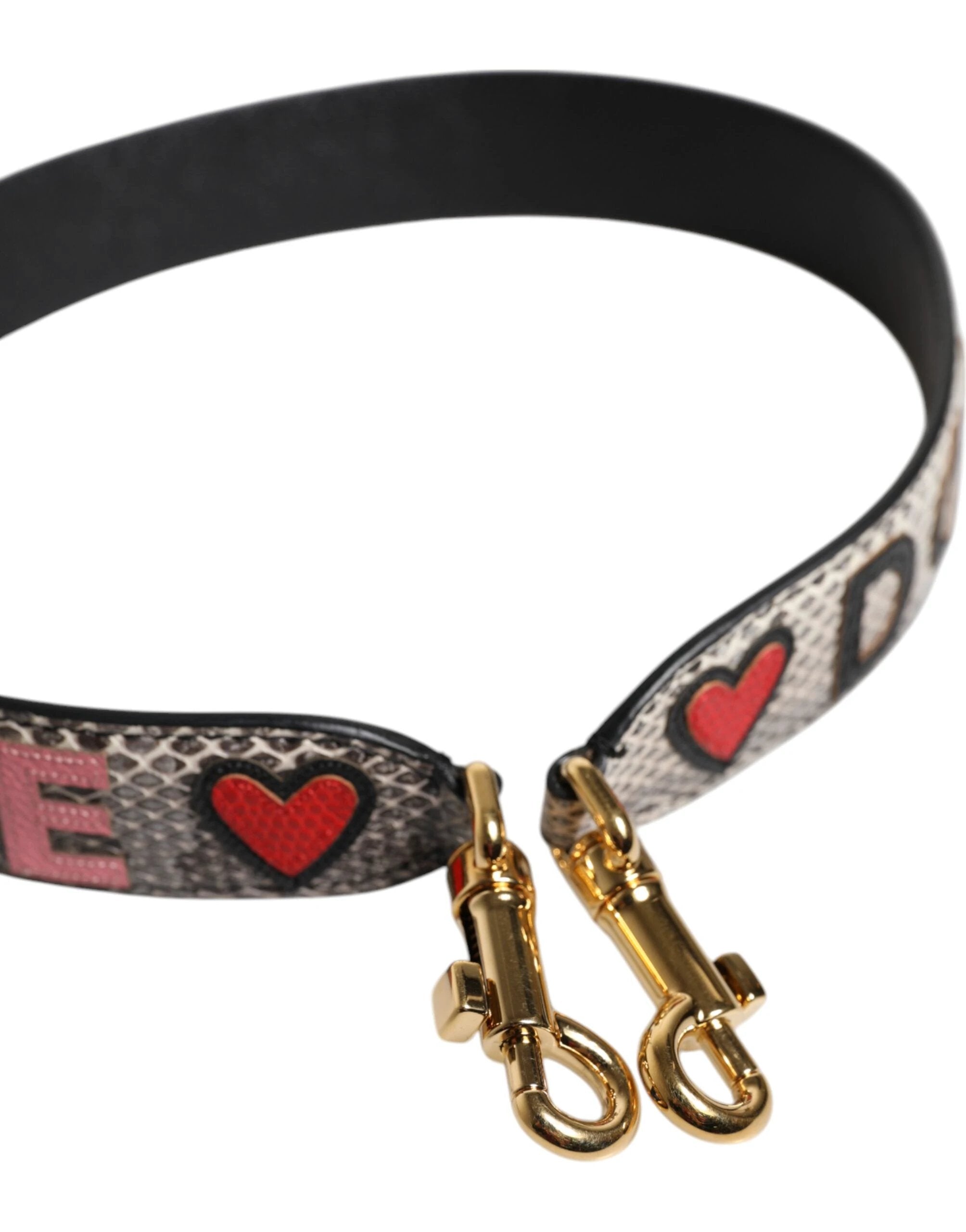 Dolce & Gabbana Multicolor DG AMORE Patch Bag Shoulder Strap by Dolce & Gabbana