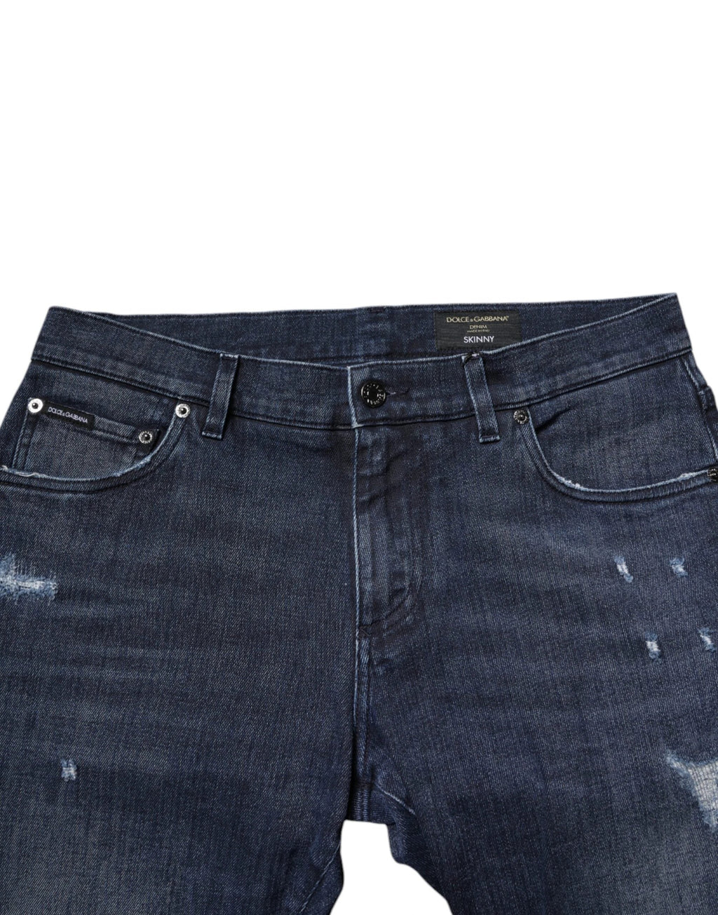 Dolce & Gabbana Blue Cotton Stretch Skinny Men Denim Jeans by Dolce & Gabbana