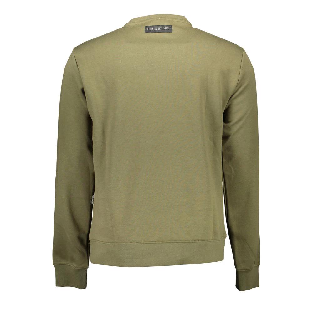 Plein Sport Verde Cotton Men Sweatshirt Plein Sport