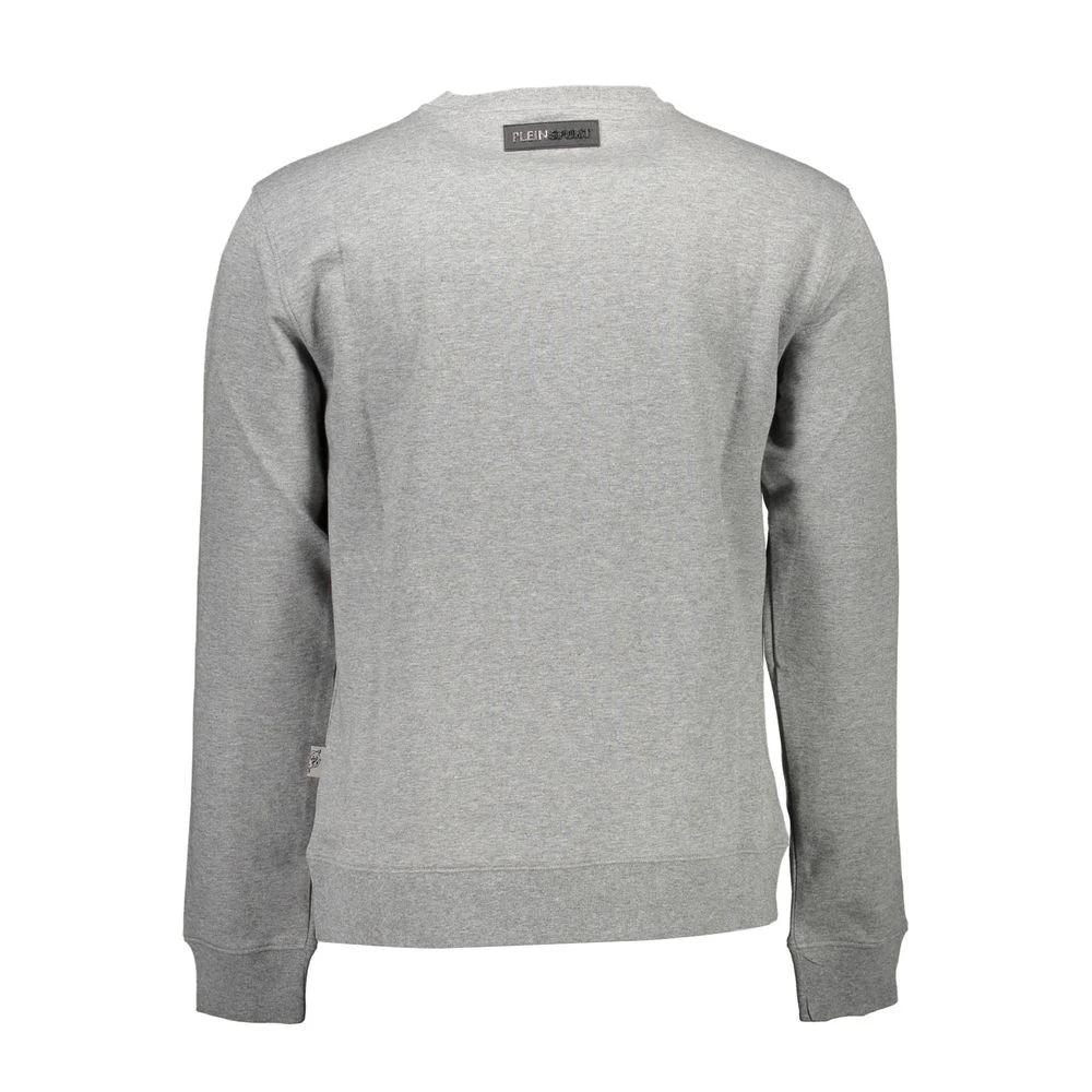 Plein Sport Grigio Cotton Men Sweatshirt by Plein Sport