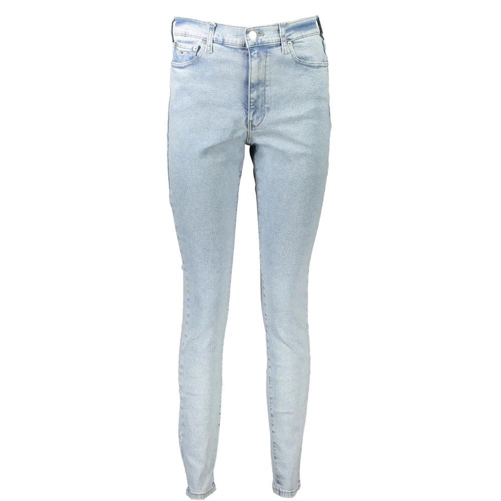 Jean Tommy Hilfiger Azzurro en coton pour femme