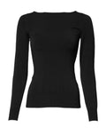 Dolce & Gabbana Black Viscose Long Sleeves Pullover Top by Dolce & Gabbana