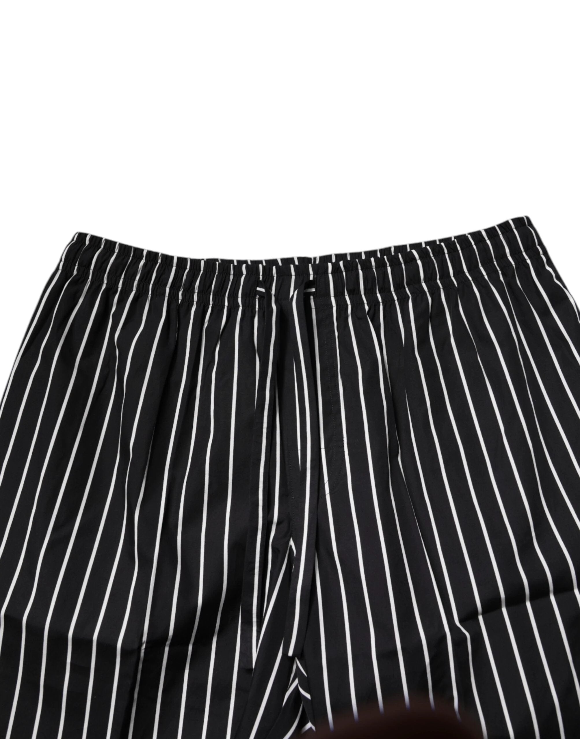 Dolce & Gabbana Black White Stripes Cotton Men Pajama Set Sleepwear by Dolce & Gabbana