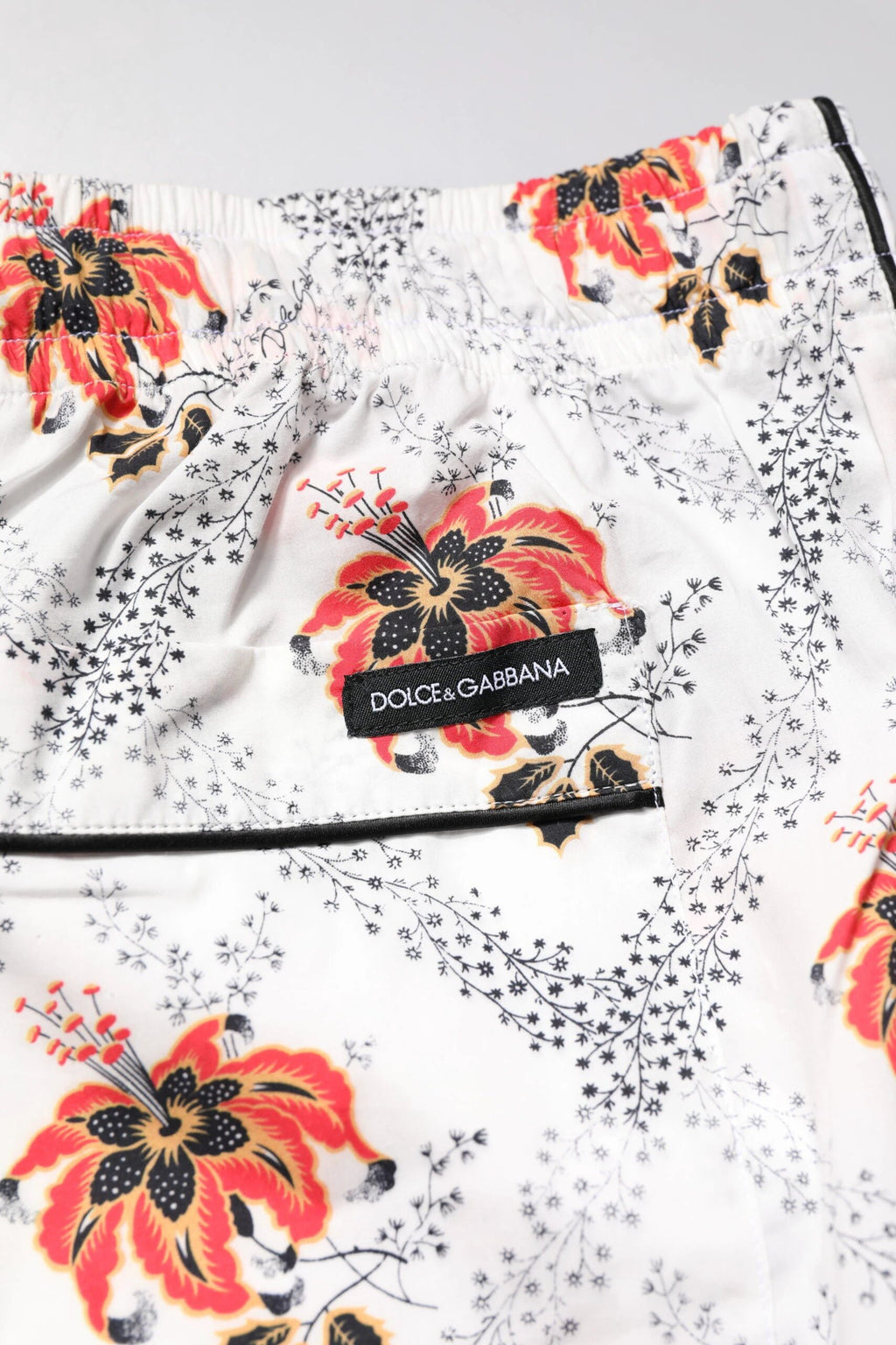 Dolce & Gabbana Multicolor Floral Print Cotton Pajama Set Sleepwear by Dolce & Gabbana