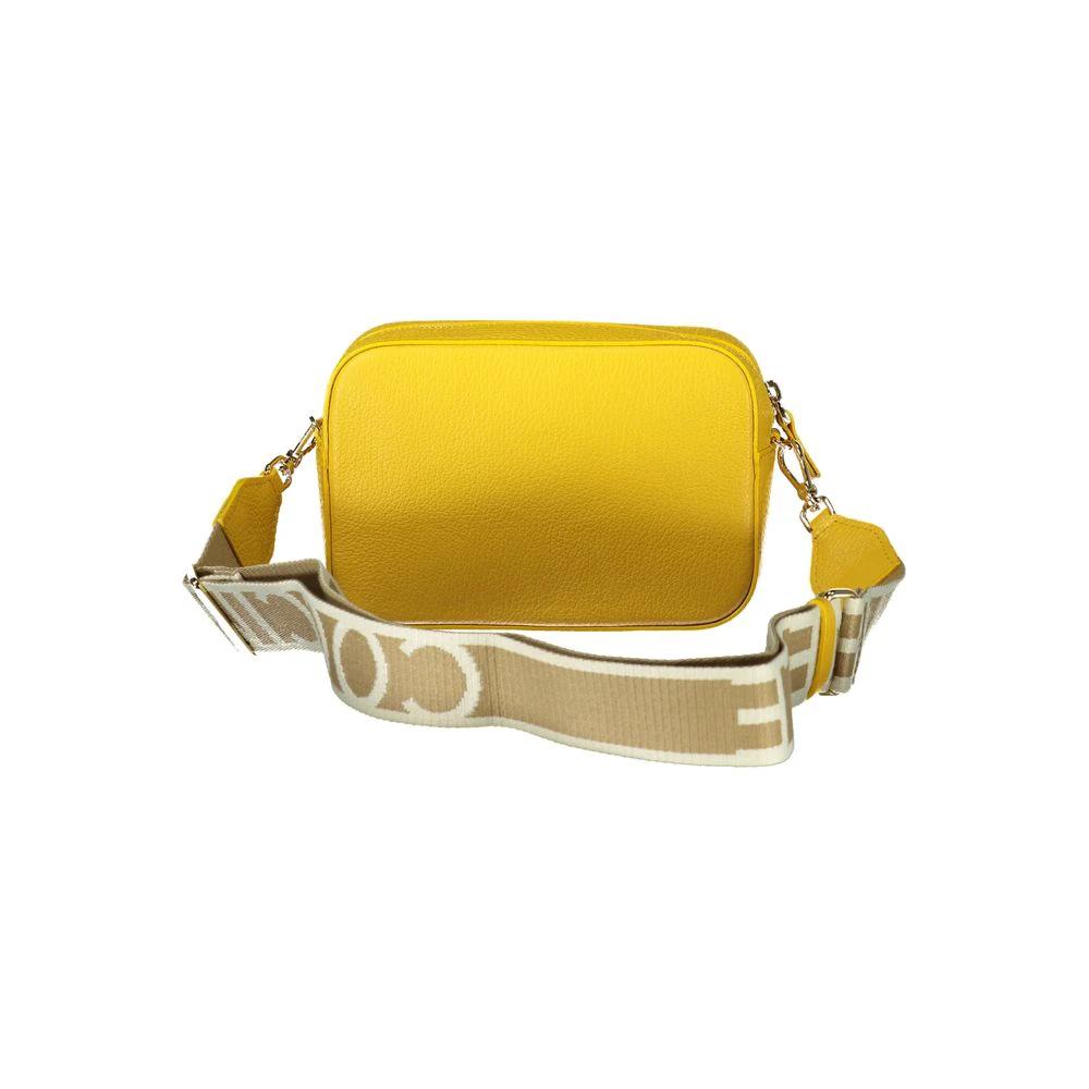 Sac à main femme en cuir jaune Coccinelle