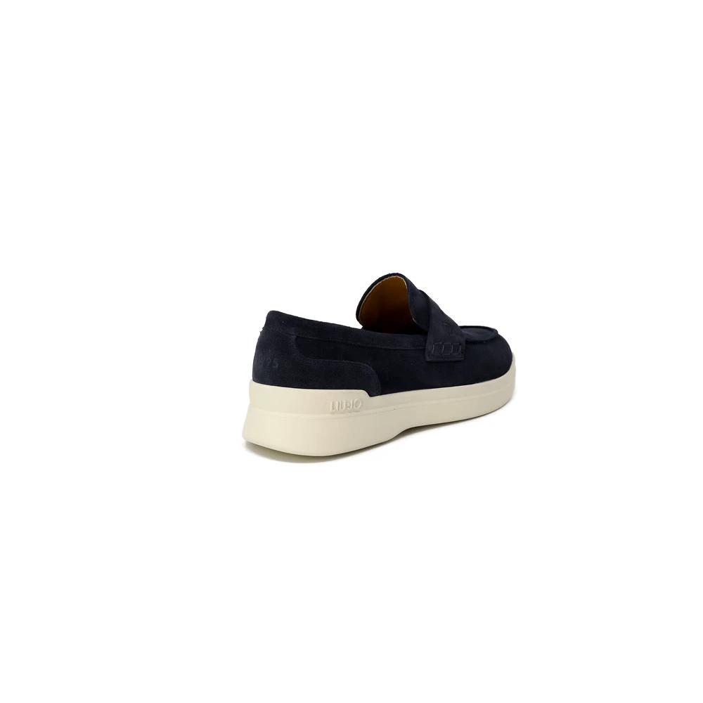 Liu Jo Blue Suede Leather Slip-On Loafers by Liu Jo