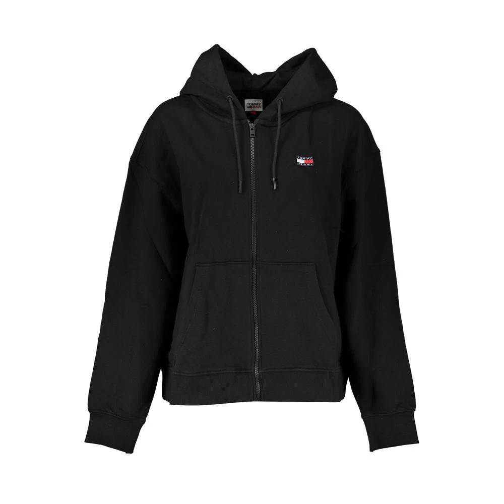 Sweat-shirt Tommy Hilfiger en coton noir pour femme