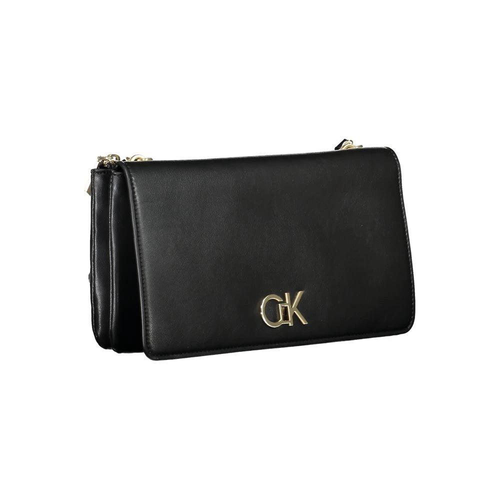 Sac bandoulière Calvin Klein noir en polyester pour femme