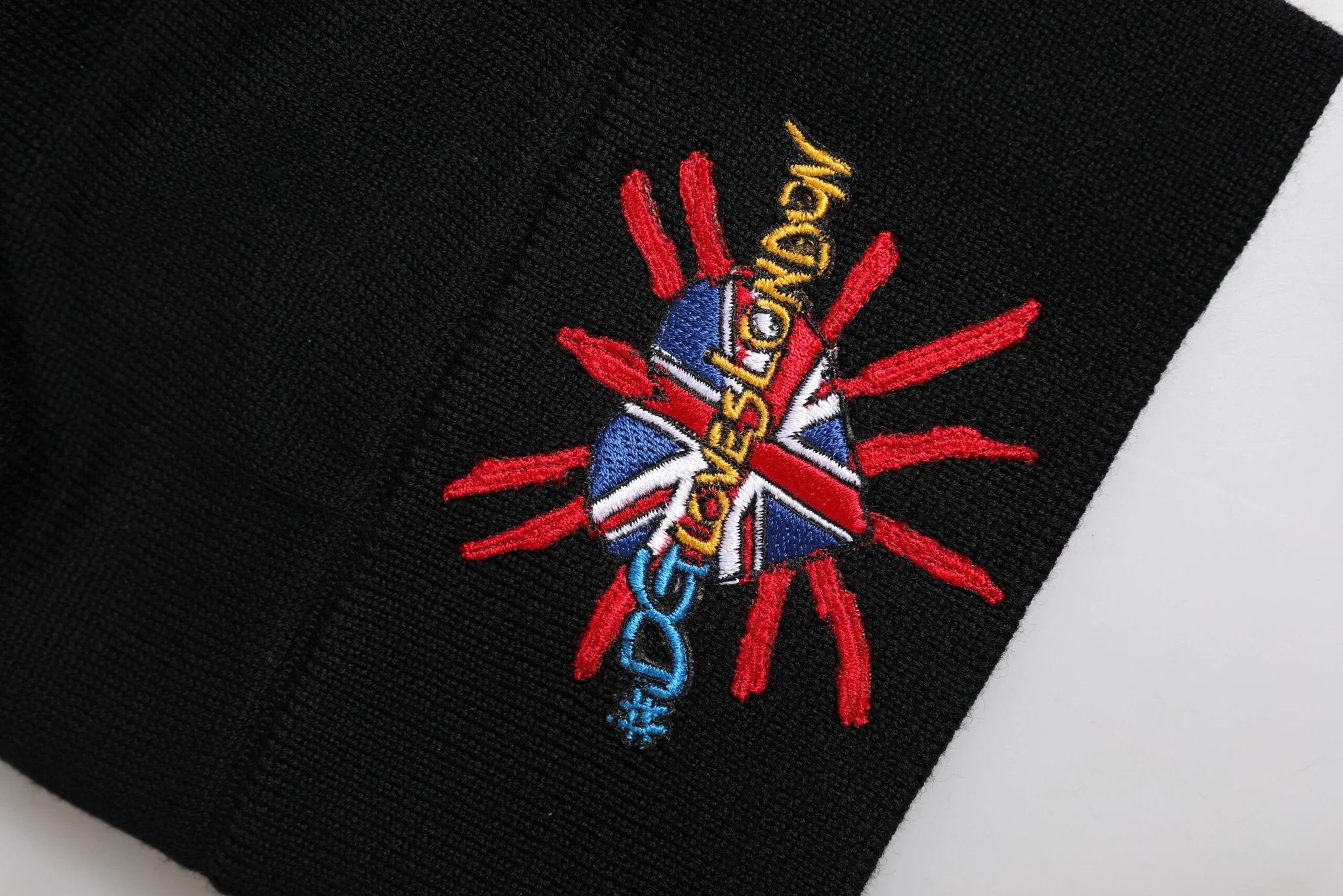 Dolce & Gabbana Black #DGLOVESLONDON Knitted Beanie Hat by Dolce & Gabbana