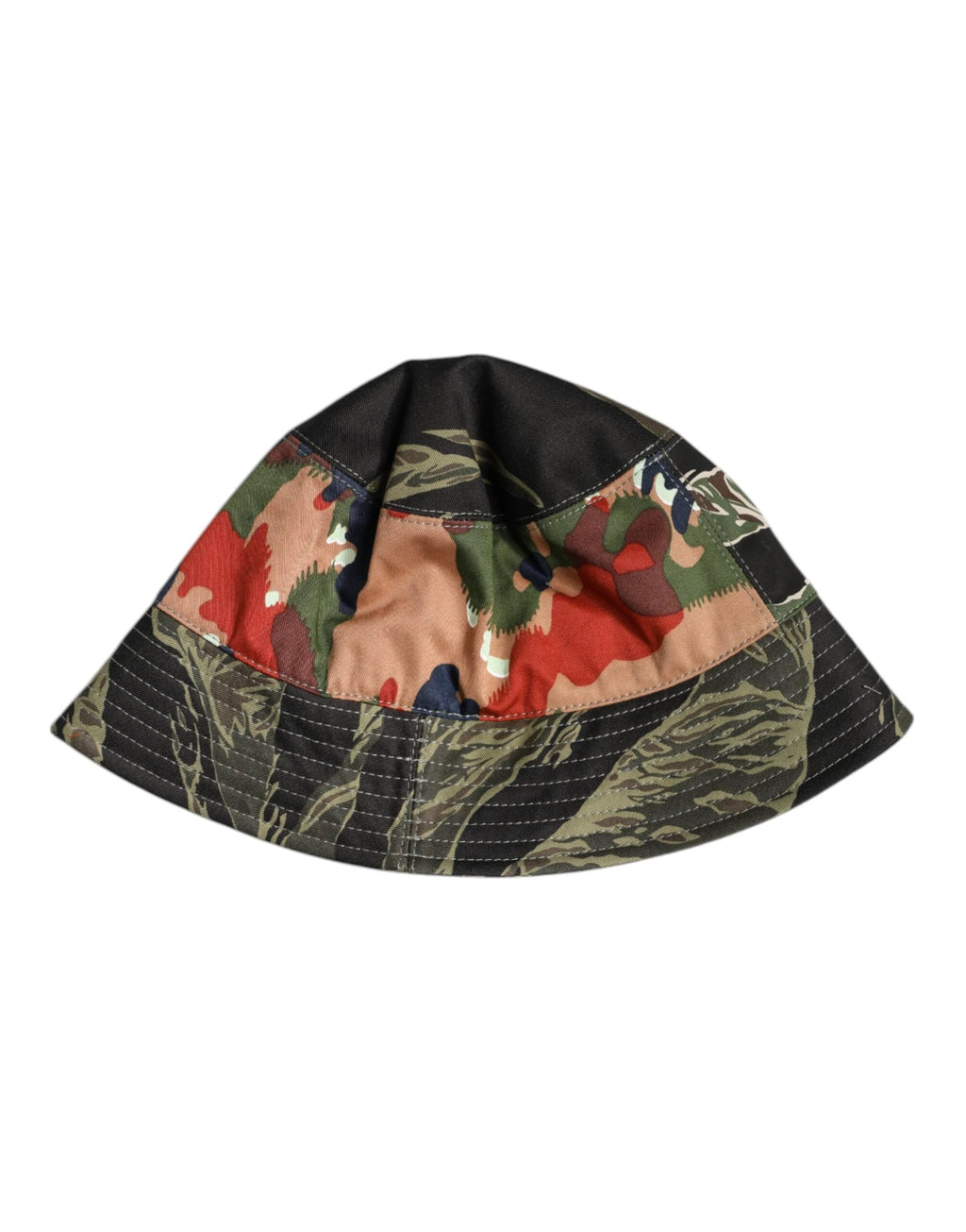 Dolce & Gabbana Multicolor DG Plaque Wide Brim Bucket Hat by Dolce & Gabbana