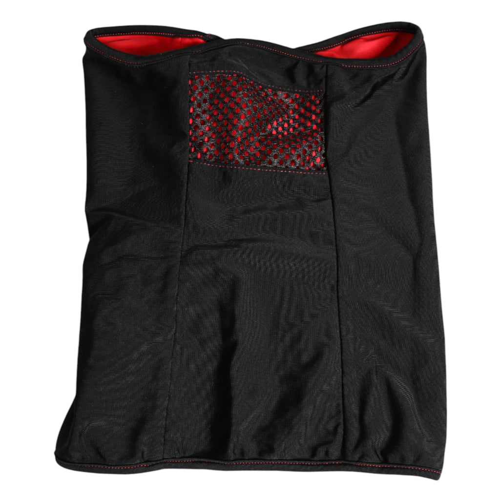 Dolce & Gabbana Black Nylon Knitted Neck Warmer Balaclava Scarf by Dolce & Gabbana