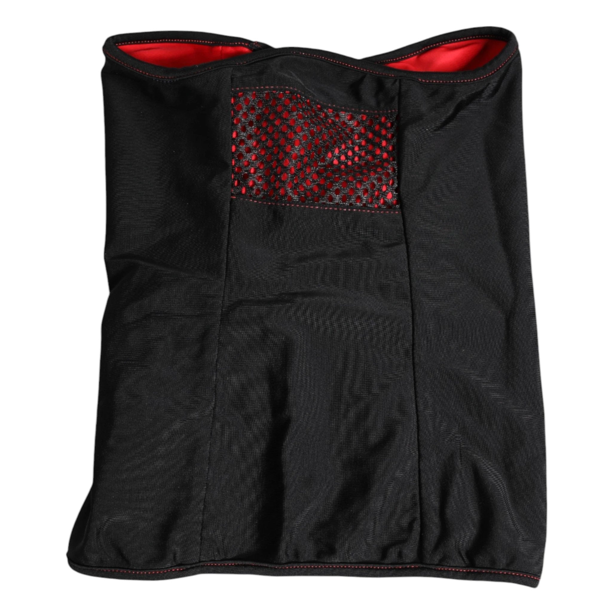 Dolce & Gabbana Black Nylon Knitted Neck Warmer Balaclava Scarf by Dolce & Gabbana
