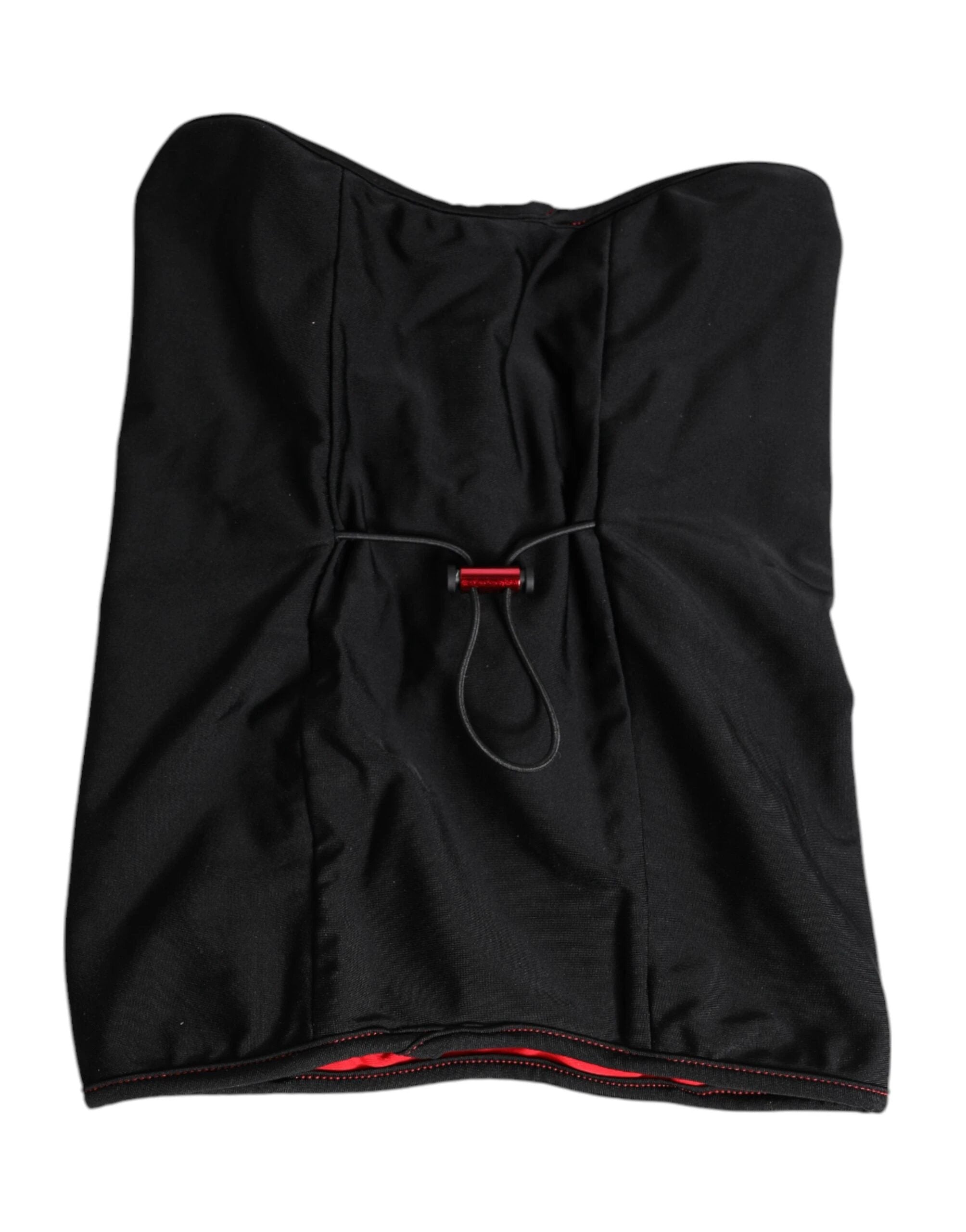Dolce & Gabbana Black Nylon Knitted Neck Warmer Balaclava Scarf by Dolce & Gabbana