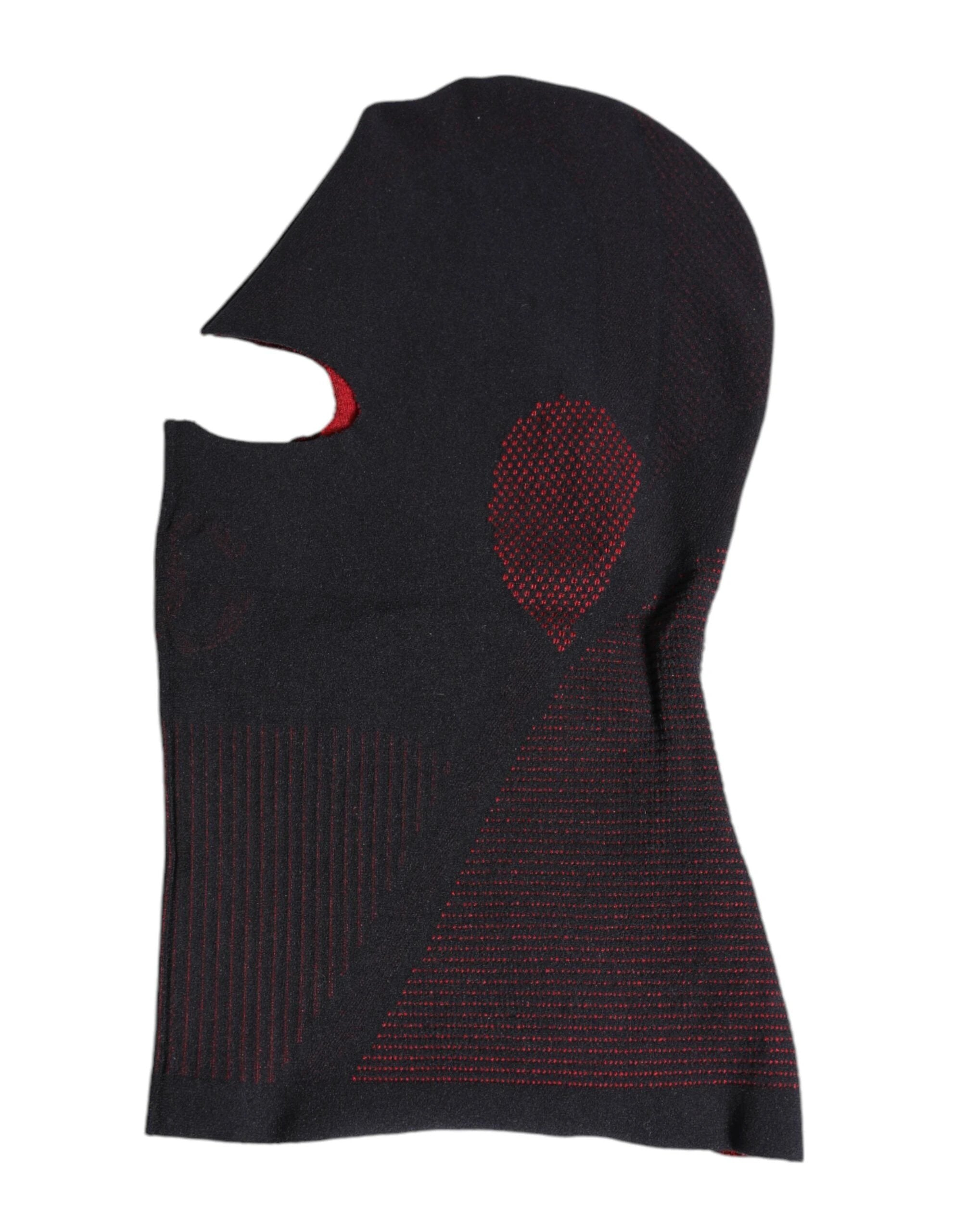 Dolce & Gabbana Black Cotton Knitted Ski Mask Balaclava Hat by Dolce & Gabbana