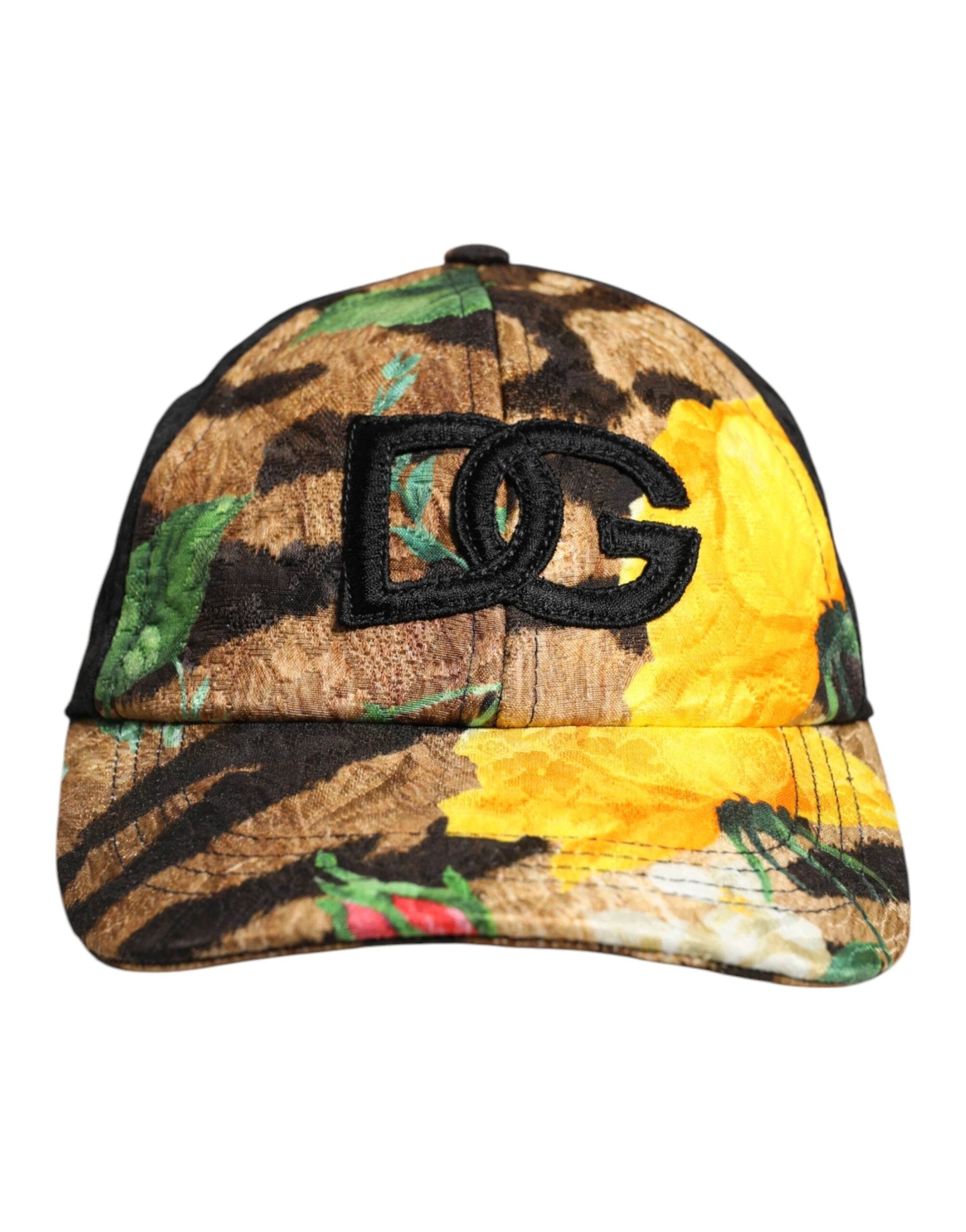 Dolce & Gabbana Multicolor DG Logo Patch 6 Panels Baseball Cap by Dolce & Gabbana