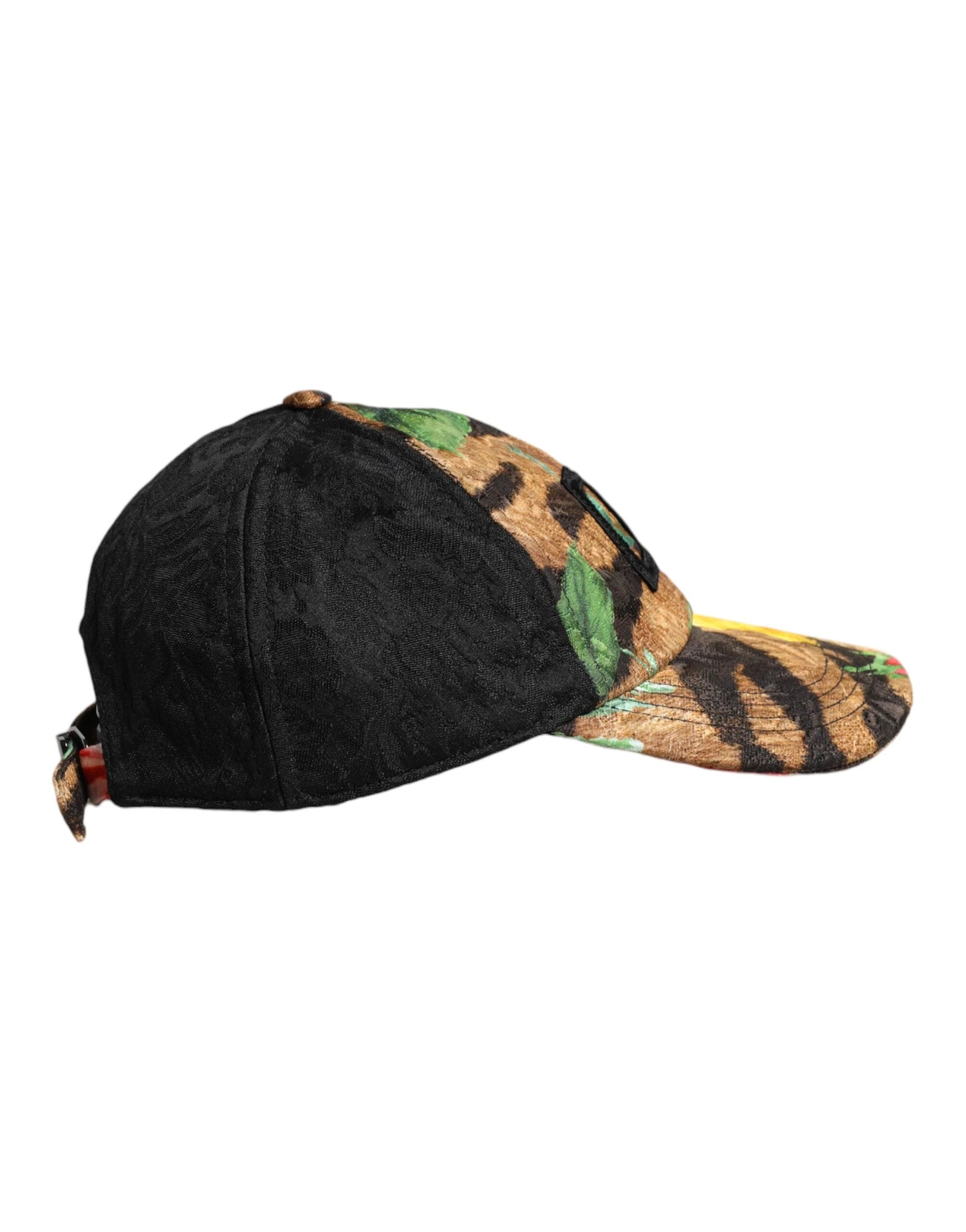 Dolce & Gabbana Multicolor DG Logo Patch 6 Panels Baseball Cap by Dolce & Gabbana