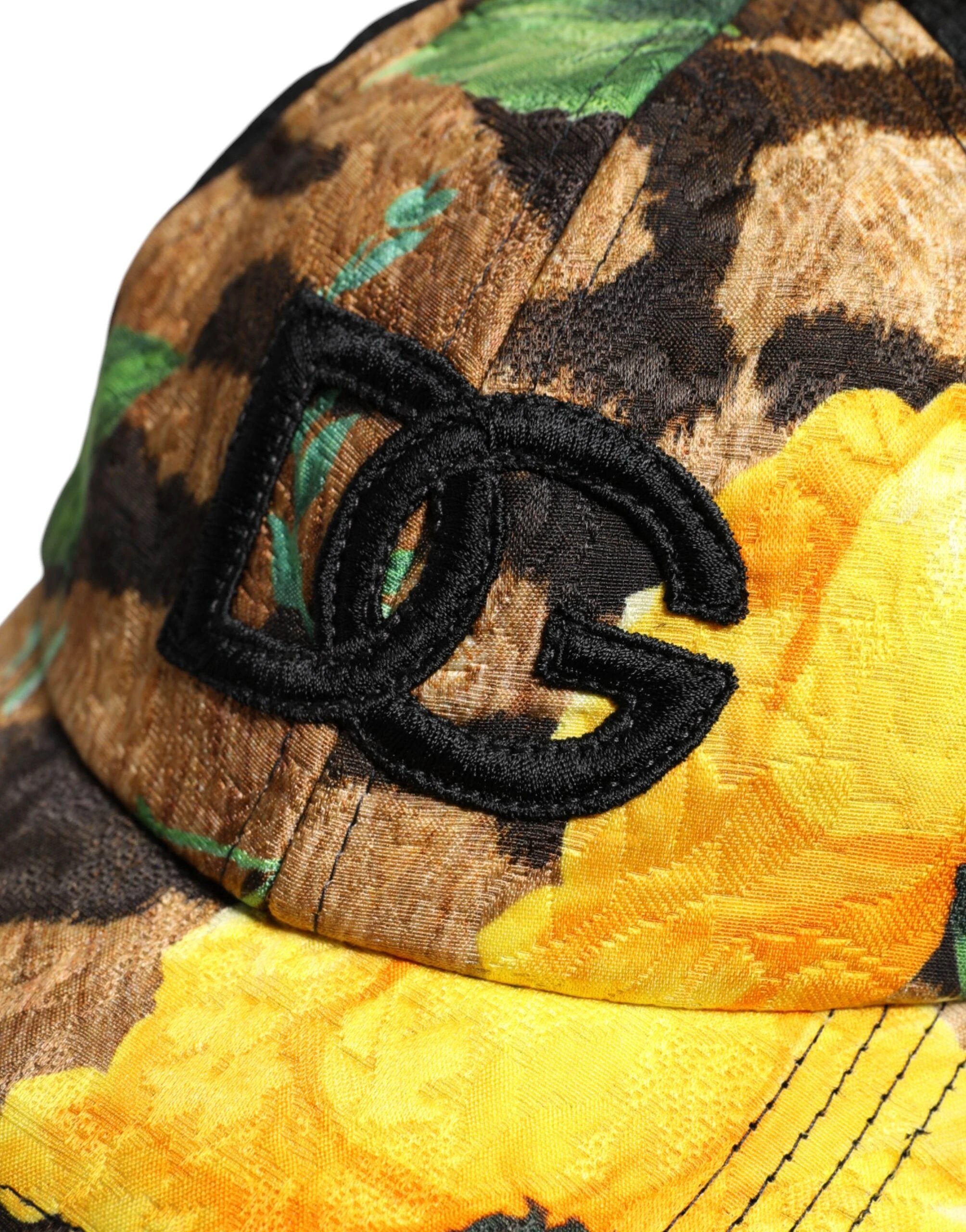 Dolce & Gabbana Multicolor DG Logo Patch 6 Panels Baseball Cap by Dolce & Gabbana