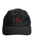Dolce & Gabbana Black Nylon DG Logo 6 Panels Baseball Cap by Dolce & Gabbana