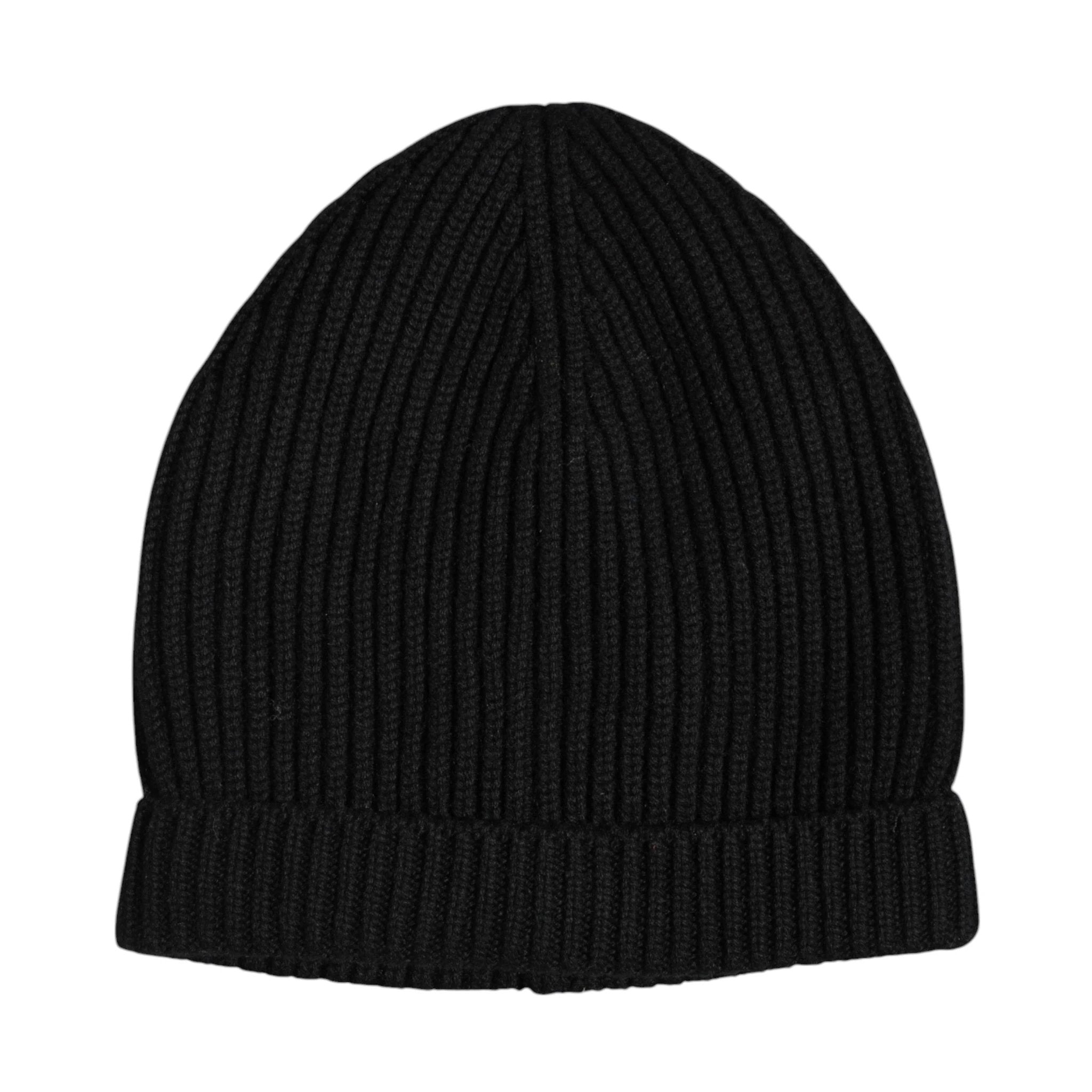 Dolce & Gabbana Black Cashmere Knitted Winter Beanie Hat by Dolce & Gabbana