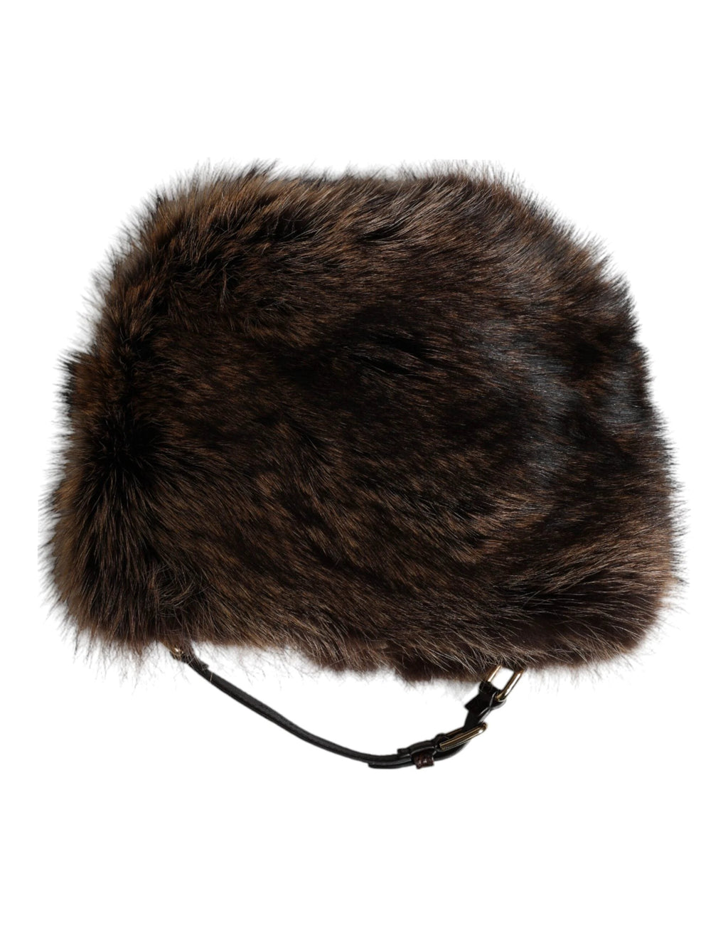 Dolce & Gabbana Brown Fur Women Bucket Hat by Dolce & Gabbana