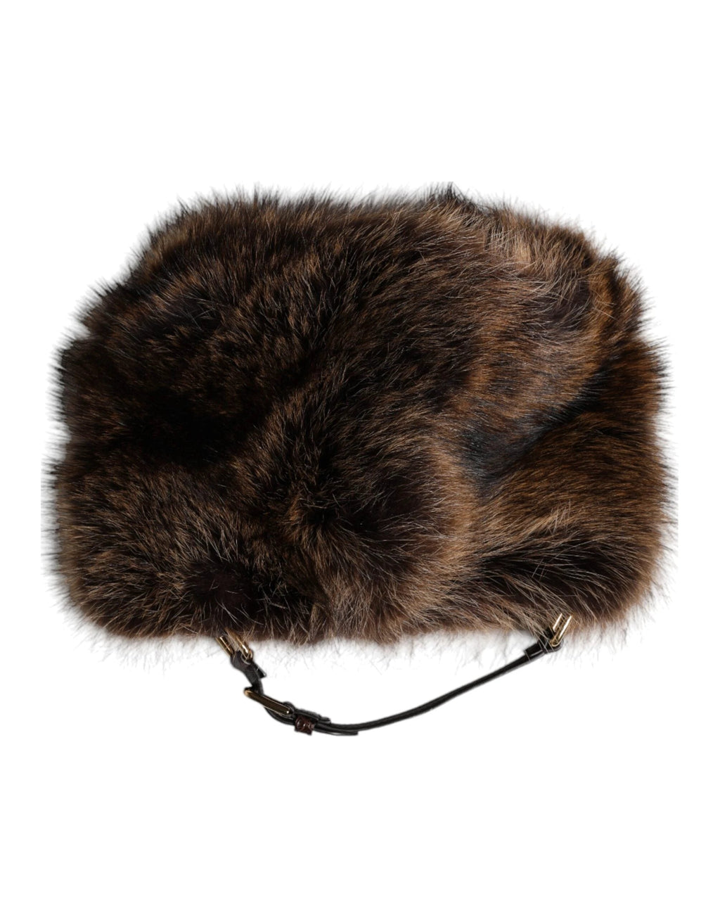 Dolce & Gabbana Brown Fur Women Bucket Hat by Dolce & Gabbana