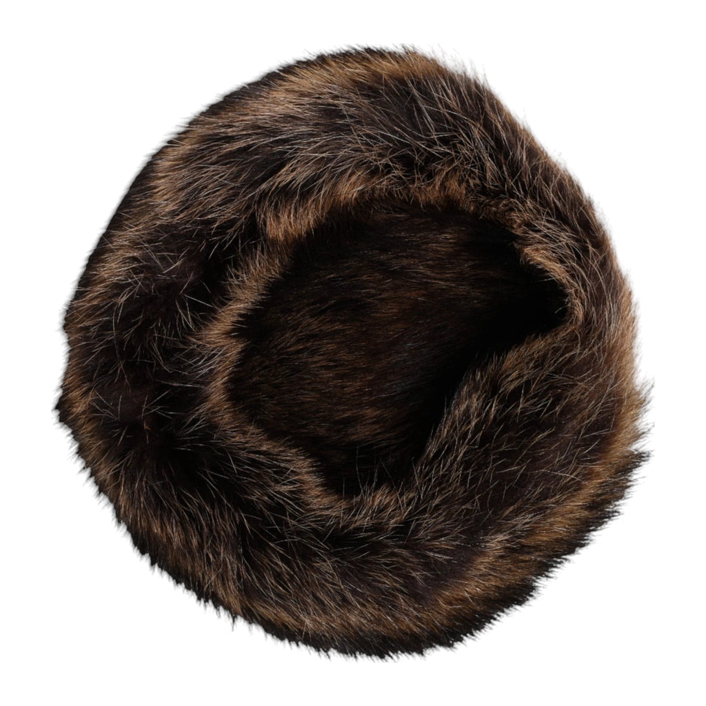 Dolce & Gabbana Brown Fur Women Bucket Hat by Dolce & Gabbana