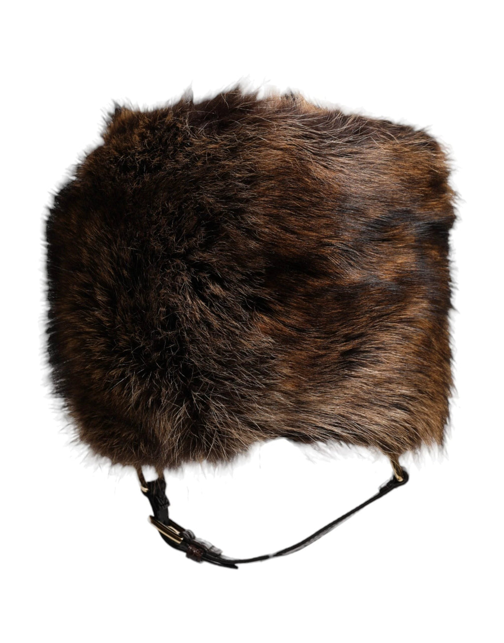 Dolce & Gabbana Brown Fur Women Bucket Hat by Dolce & Gabbana