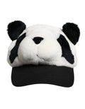 Dolce & Gabbana Black White Panda Fur Women Baseball Cap by Dolce & Gabbana