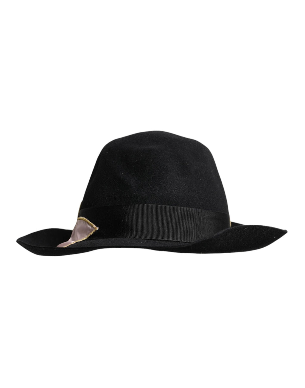 Dolce & Gabbana Black Logo Embroidered Women Wide Brim Hat by Dolce & Gabbana
