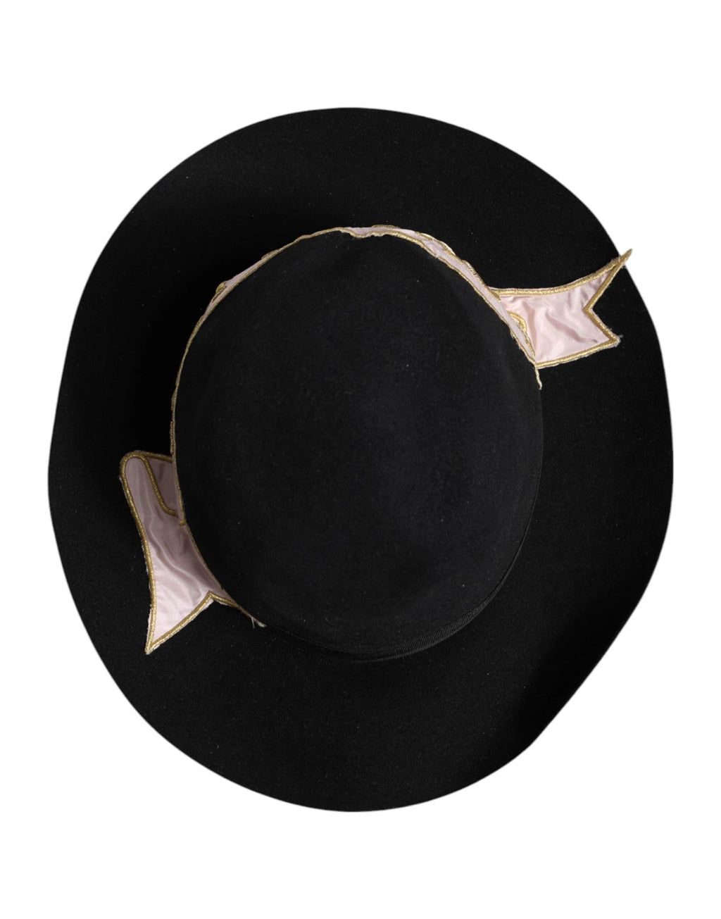 Dolce & Gabbana Black Logo Embroidered Women Wide Brim Hat by Dolce & Gabbana