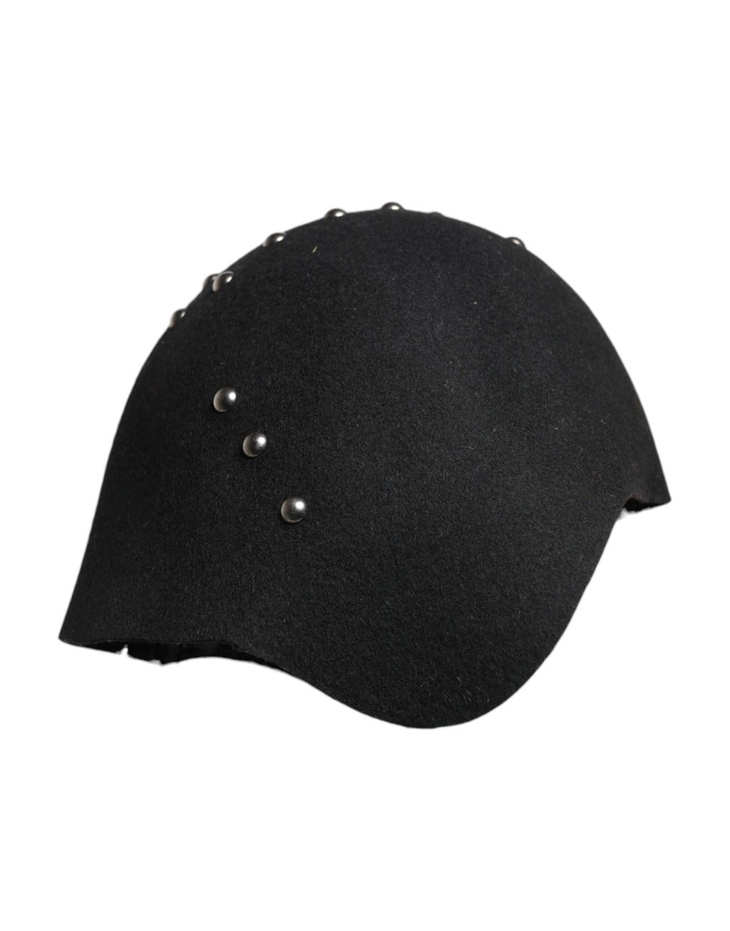 Dolce & Gabbana Black Wool Multicolor Embellished Cloche Hat by Dolce & Gabbana