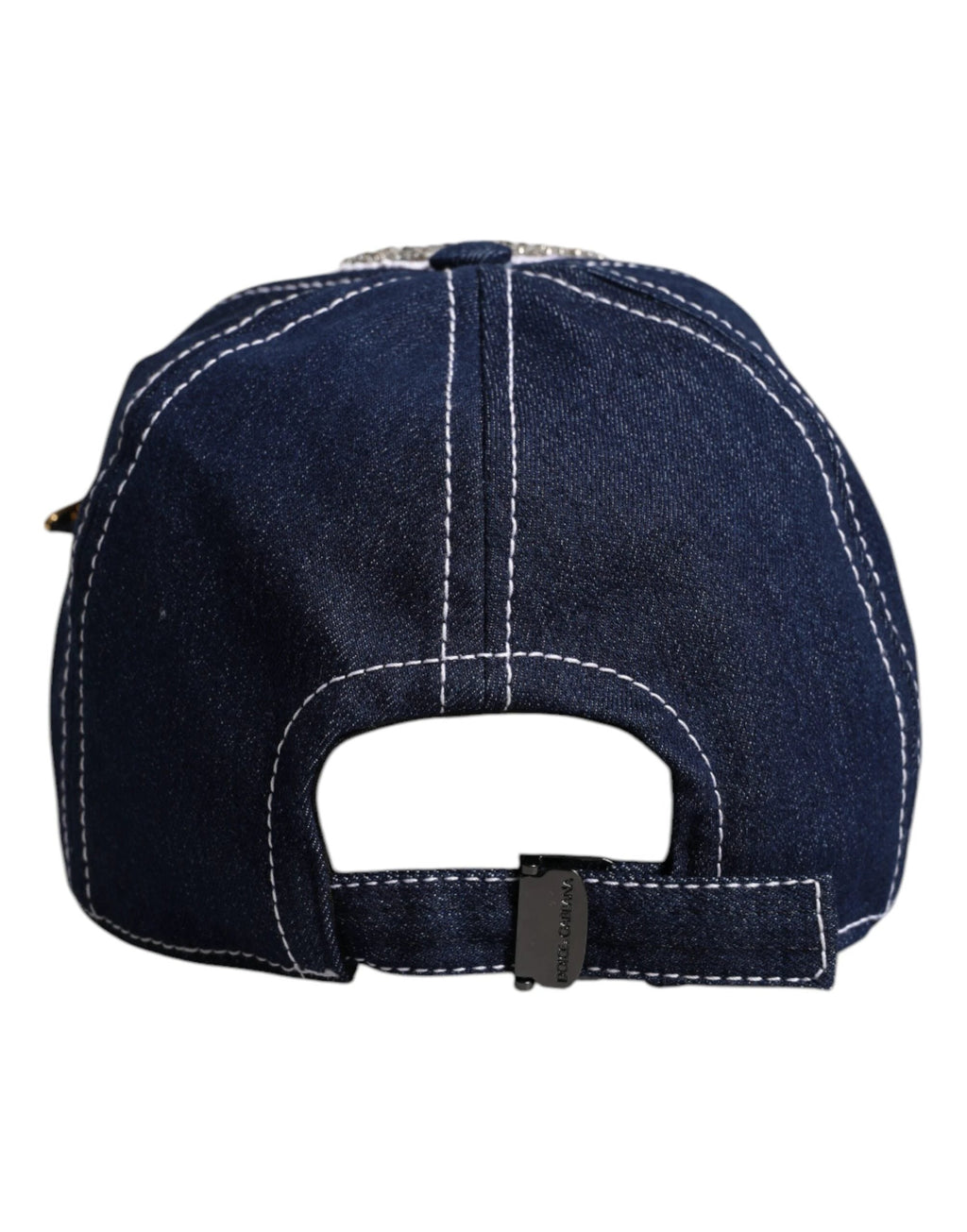 Dolce & Gabbana Blue Crystal Embellishment Baseball Cap by Dolce & Gabbana