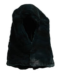 Dolce & Gabbana Black Weasel Fur Womens Beanie Hat by Dolce & Gabbana