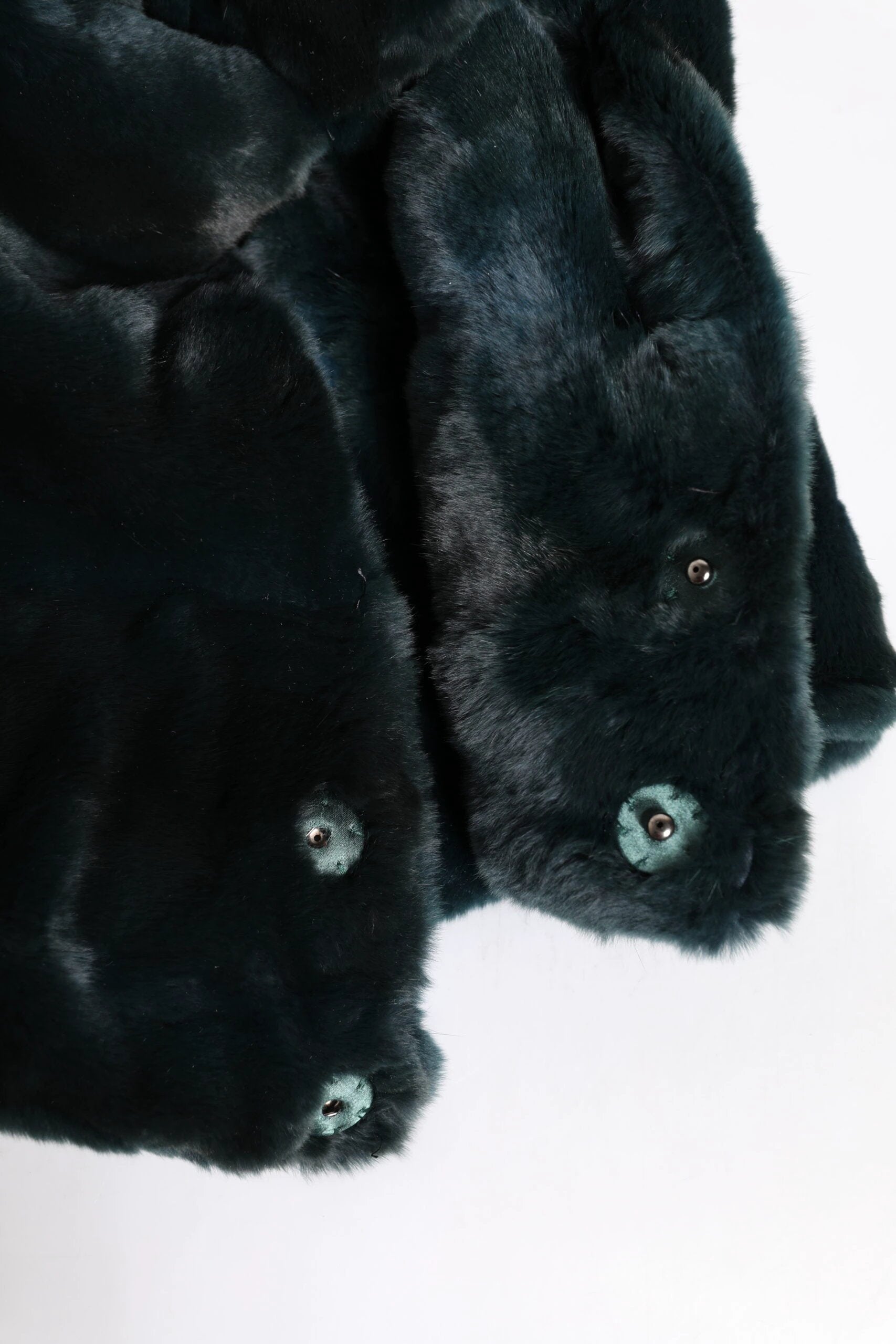 Dolce & Gabbana Black Weasel Fur Womens Beanie Hat by Dolce & Gabbana