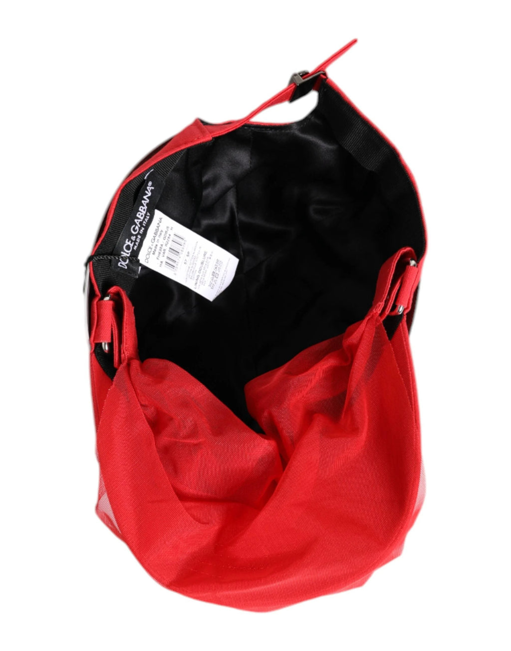 Dolce & Gabbana Red Cotton 6 Panels Women Baseball Cap by Dolce & Gabbana
