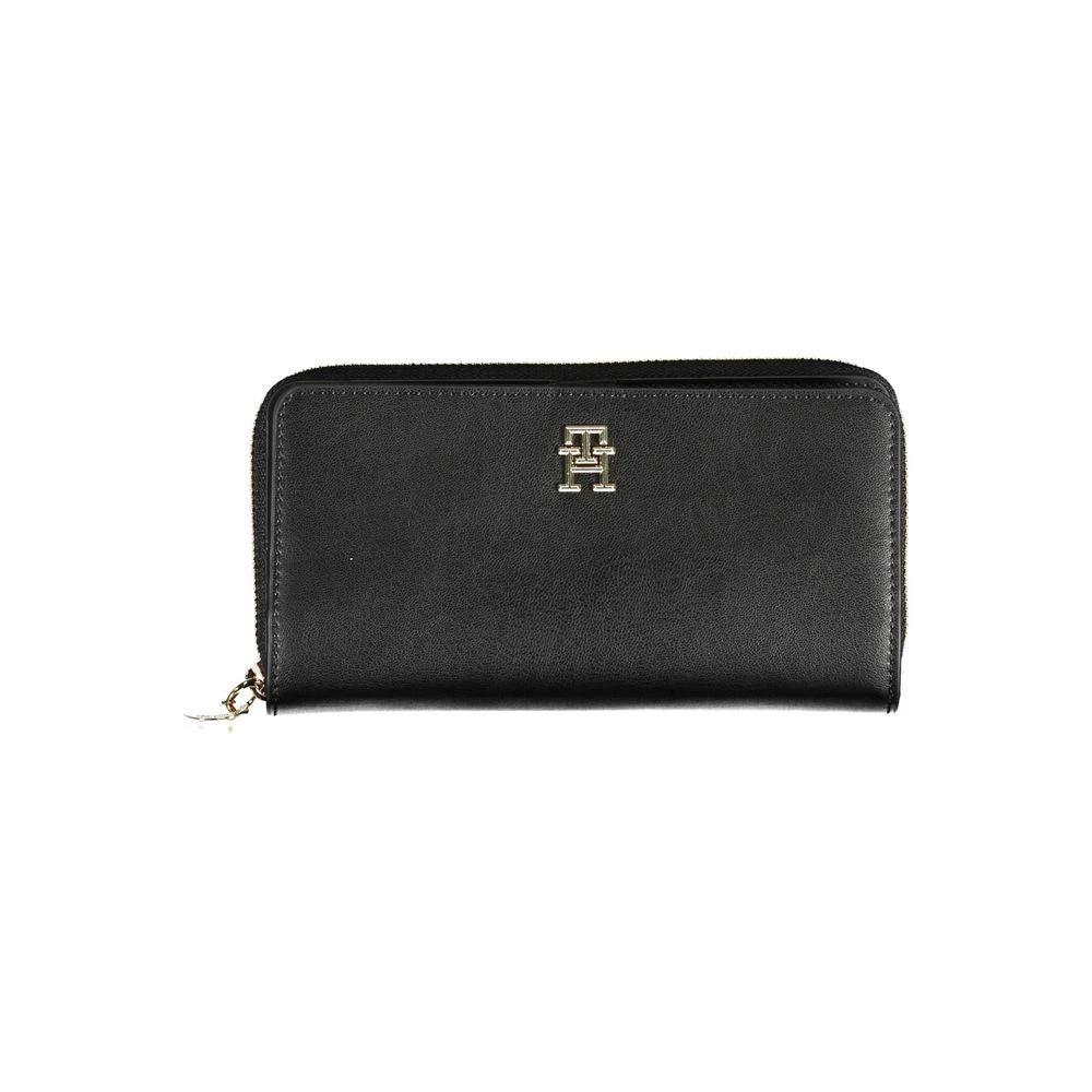 Tommy Hilfiger Nero Poliuretano Women Wallet Tommy Hilfiger
