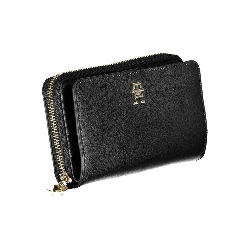 Tommy Hilfiger Nero Poliuretano Women Wallet Tommy Hilfiger