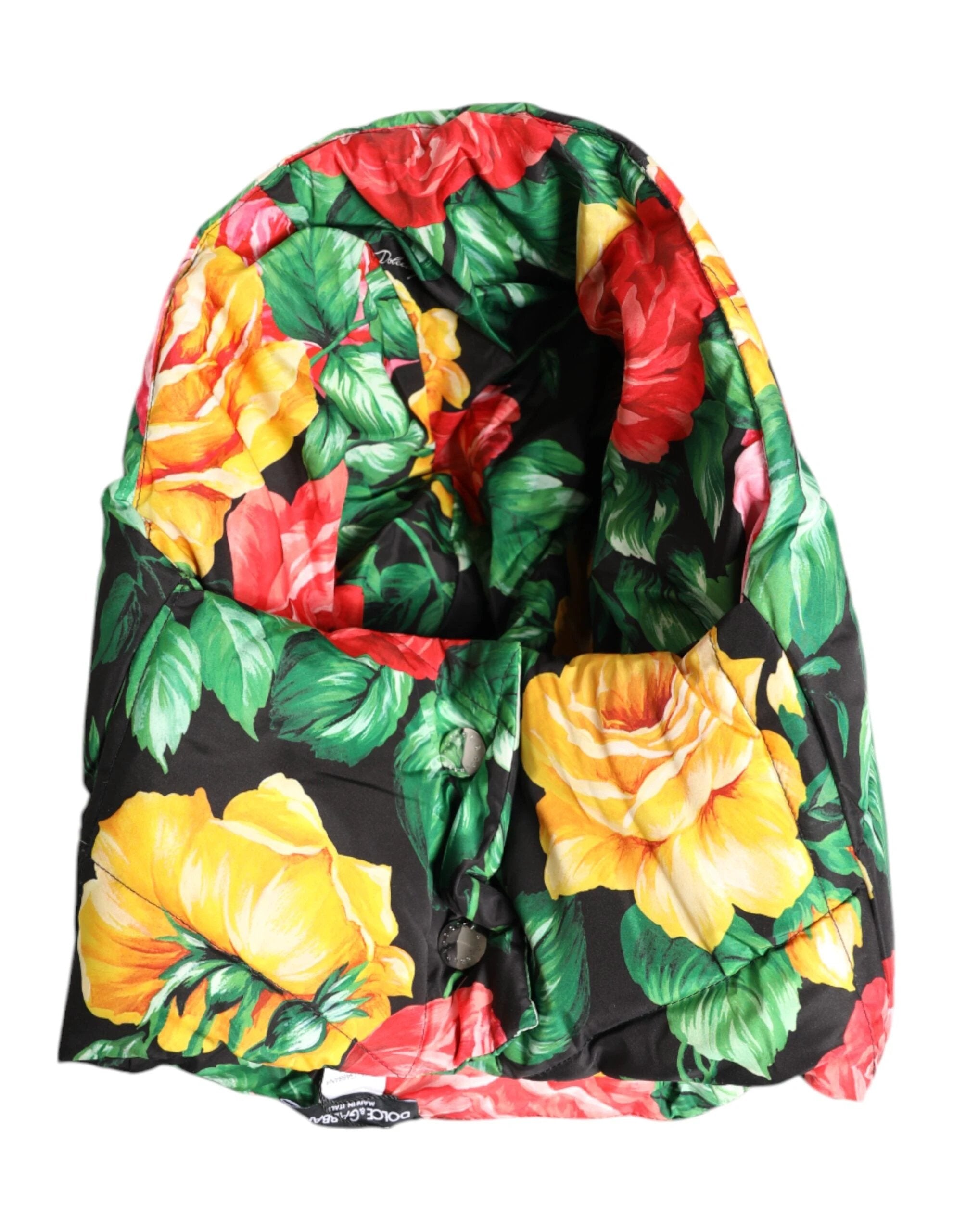 Dolce & Gabbana Multicolor Floral Print Whole Head Wrap Hat by Dolce & Gabbana
