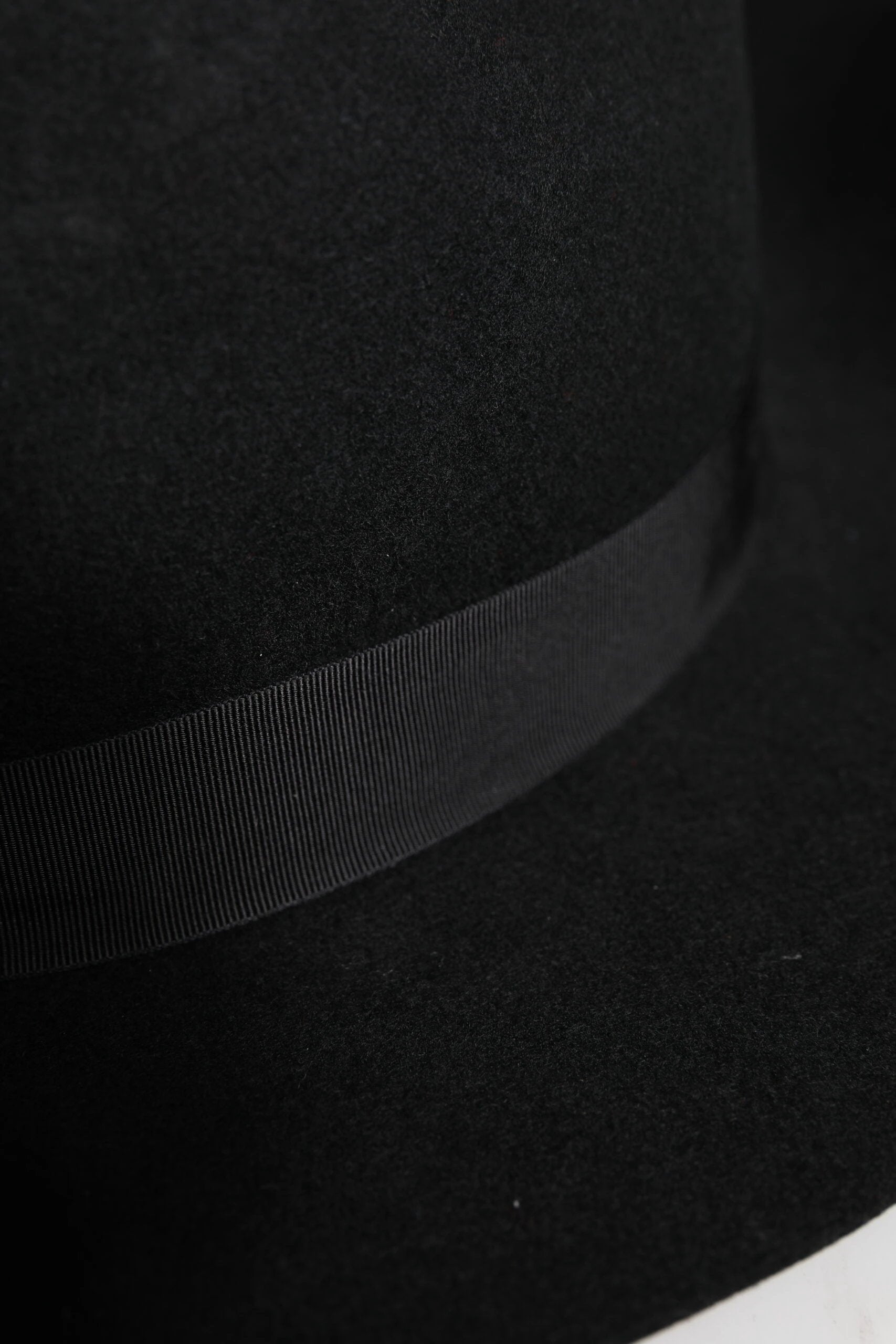 Dolce & Gabbana Black Wide Brim Trilby Fedora Hat by Dolce & Gabbana