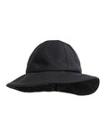 Dolce & Gabbana Black Cotton Wide Brim Bucket Hat by Dolce & Gabbana