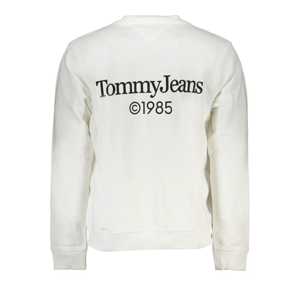 Tommy Hilfiger White Cotton Men's Sweatshirt Tommy Hilfiger