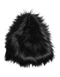 Dolce & Gabbana Black Acrylic Fur Womens Bucket Hat by Dolce & Gabbana